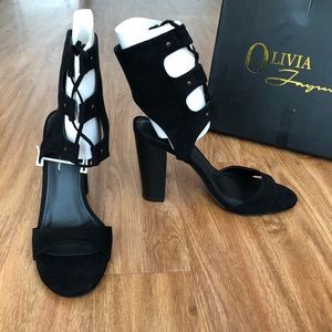 Olivia Jaymes Corset Chunky Heels